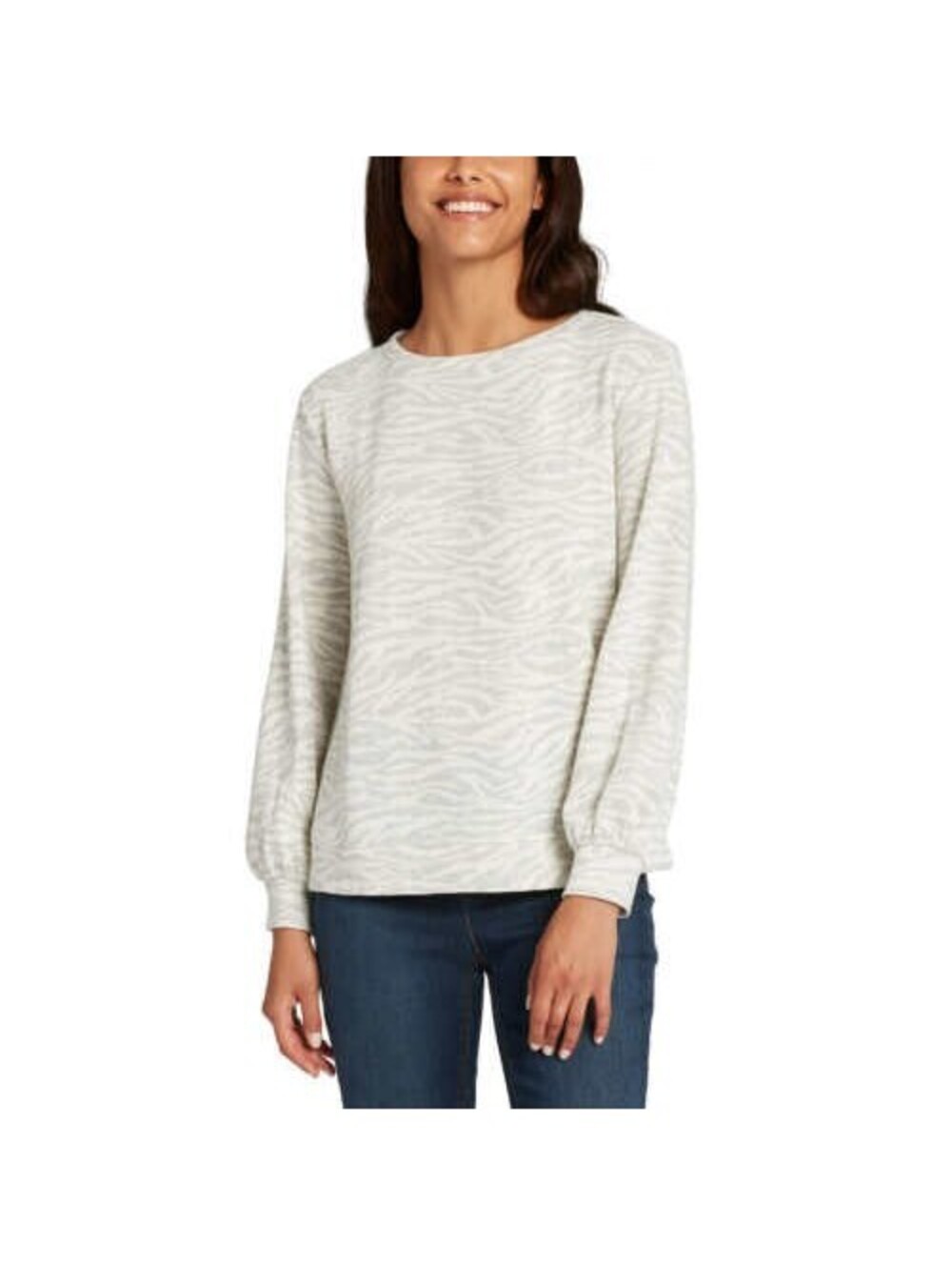 Ellen Tracy Womens Crewneck Pullover Sweatshirt Size 2XL
